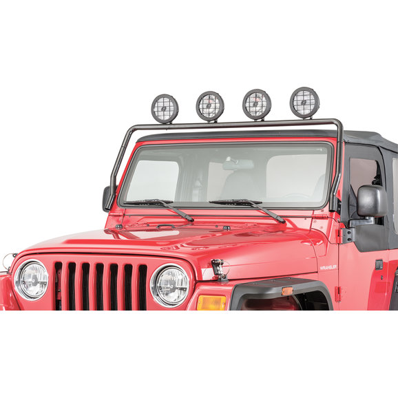 Quadratec 7" Round Halogen Auxiliary Light Kit with Full Frame Light