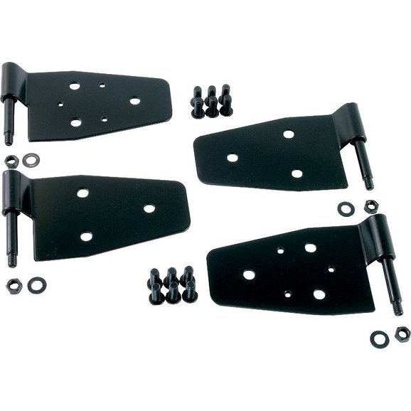 Rugged Ridge Door Hinge Kit Black - 1987- 06 Jeep Wrangler TJ Rugged Ridge Door Hinge Kit Black - 1987- 06 Jeep Wrangler TJ
