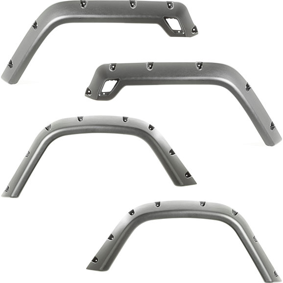 Rugged Ridge Fender Flare Kit Rugged Ridge 11630.30 Fender Flare Kit for 97-06 Jeep Wrangler TJ