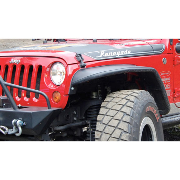 Warrior Products Front 12.5" Wide Tube Flares Warrior Products  Front 12.5" Wide Tube Flares for 07-18 Jeep Wrangler JK