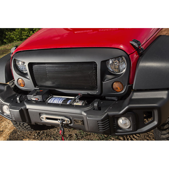 Rugged Ridge Spartacus Front Bumper Kit with Winch Plate Rugged Ridge 11544.65 Spartacus Front Bumper Kit with Winch Plate for 07-18 Jeep Wrangler JK