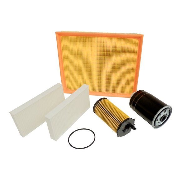 Complete Service Kit For Jeep Patriot & Compass CRD – Oil, Air, Fuel, Cabin Filters & Oil