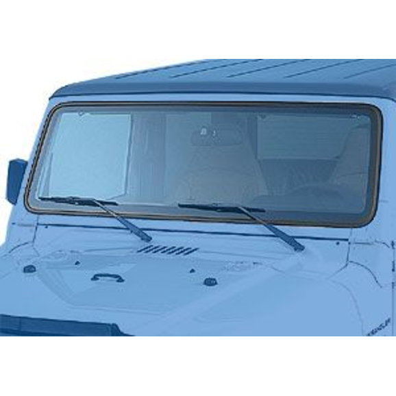 Fairchild Industries KD4013 Windshield Seal and Reveal Molding for 87-95  Jeep Wrangler YJ | Quadratec