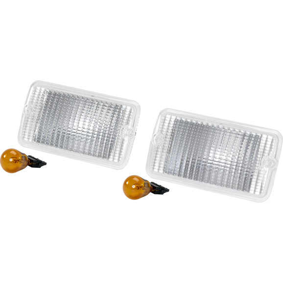 Crown Automotive Clear Front Parking Lamp Lenses Crown Automotive RT28016 Clear Front Parking Lamp Lenses for 97-06 Jeep Wrangler TJ & Unlimited