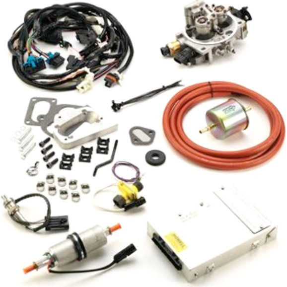 Howell Engine Developments Fuel Injection Conversion Howell Engine Developments K247B-4BL Fuel Injection Conversion for 72-81 Jeep CJ-5, CJ-6, CJ-7& CJ-8 with AMC-304 8 Cylinder, 4 Barrel Carb & Original Manifold