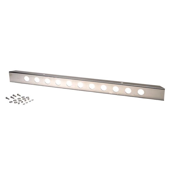 Kentrol 54" Front Bumper with Holes (Except License Plate Hole) Kentrol 30429WH 54" Front Bumper with Holes (Except License Plate Hole) for 45-86 Jeep CJ