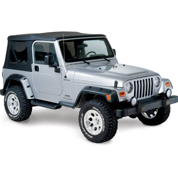 Bushwacker 4 3/4" Pocket Style Fender Flares Bushwacker 10917-07 4 3/4" Pocket Style Fender Flares for 97-06 Jeep Wrangler TJ & Unlimited