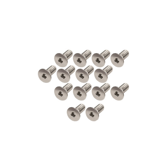 Kentrol Stainless Steel Windshield Hinge Screw Set Kentrol 30733 Stainless Steel Windshield Hinge Screw Set for 76-95 Jeep CJ and Wrangler YJ