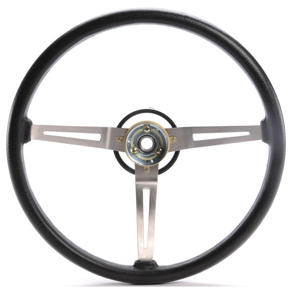 OMIX Vinyl Grip Steering Wheel OMIX 18031.05 Vinyl Grip Steering Wheel for 76-95 Jeep CJ & Wrangler YJ