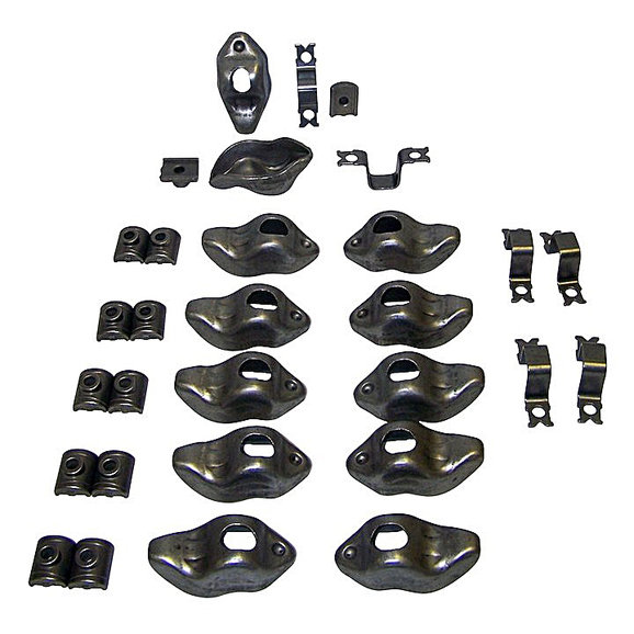 Crown Automotive Rocker Arm Kit Crown Automotive 3223888KL Rocker Arm Kit for 74-79 Jeep CJ, SJ and J-Series with 6 Cylinder Engine
