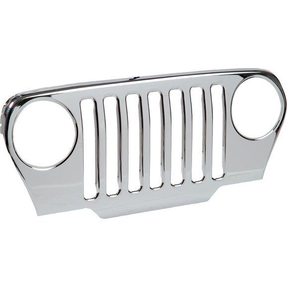 Mopar MOPAR Grille Overlay in Chrome for 9706 Jeep Wrangler TJ