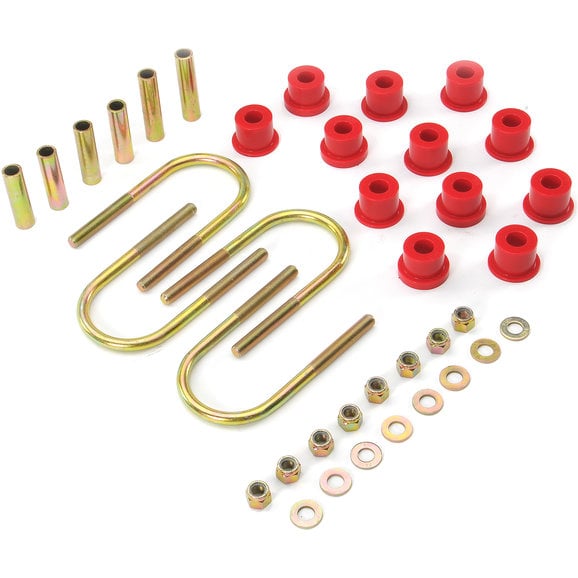 Rancho U Bolt Kit Rancho RS746 U Bolt Kit for 84-01 Jeep Cherokee XJ with Chrysler 8.25 Rear Axle