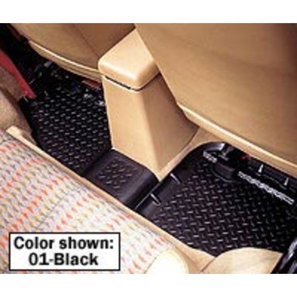 Husky Liners 60741 Rear Floor Liners in Black for 9195 Jeep Wrangler