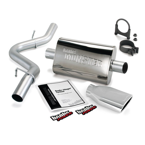 Banks Power Monster Exhaust Banks Power Monster Exhaust for 91-95 Jeep Wrangler YJ with 4.0L