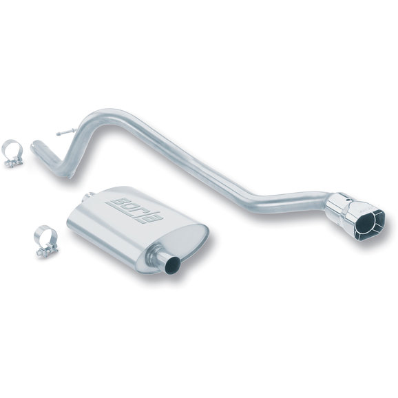 Borla T-304 Stainless Steel Cat-Back System Borla 14453 T-304 Stainless Steel Cat-Back System for 93-96 Jeep Cherokee XJ with 4.0L