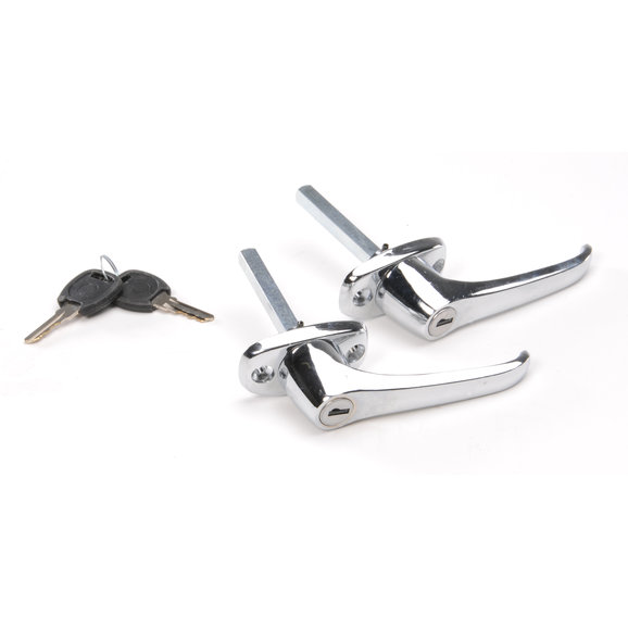 OMIX Door Handle Set in Chrome OMIX 11812.02 Door Handle Set in Chrome for 76-81 CJ-7