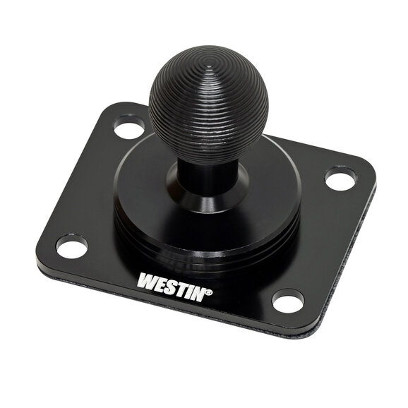 Westin 4 Hole 20mm Ball Mounting Base - 30x38mm Westin 10-21035 4 Hole 20mm Ball Mounting Base - 30x38mm