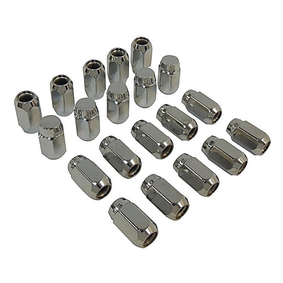 Crown Automotive Chrome Lug Nut Kit Crown Automotive 4005694K Chrome Lug Nut Kit for 77-86 Jeep CJ-5, CJ-7 and CJ-8