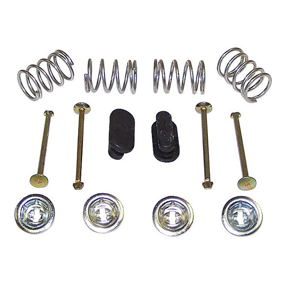 Crown Automotive Brake Shoe Hold Down Kit Crown Automotive 4049681 Brake Shoe Hold Down Kit for 90-06 Jeep Wrangler YJ, TJ & Unlimited and 90-01 Cherokee XJ & Comanche MJ with 9" Brakes