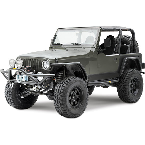 Smittybilt Front SRC Bumper in Textured Black Smittybilt 76721 Front SRC Bumper in Textured Black for 87-06 Jeep Wrangler YJ, TJ & Unlimited