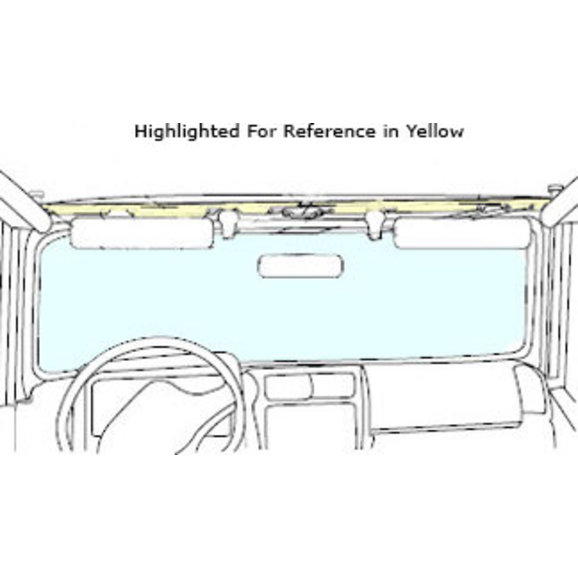 Bestop 51210-01 Drill In Windshield Retaining Channel for 97