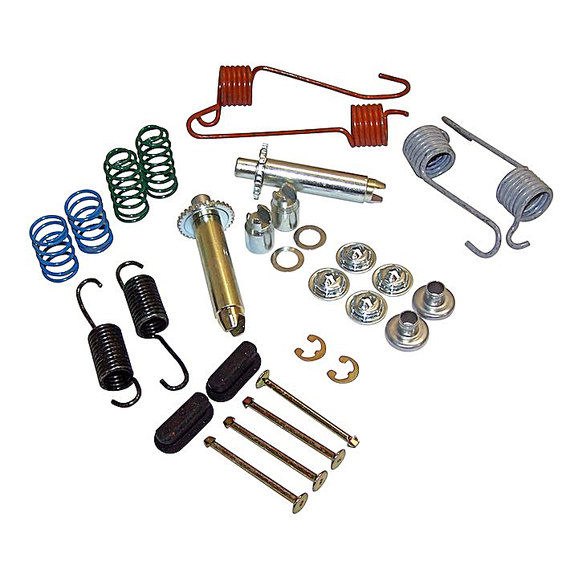 Crown Automotive Drum Brake Hardware Kit  Crown Automotive 4636775 Drum Brake Hardware Kit  for 74-91 Jeep SJ and J-10 with 11" Brakes