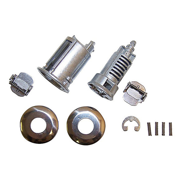 Crown Automotive Lock Cylinder Kit Crown Automotive 4778123 Lock Cylinder Kit for 95-01 Jeep Wrangler YJ & TJ and 95-96 Cherokee XJ & Grand Cherokee ZJ