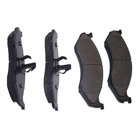 Crown Automotive Titanium Front Disc Brake Pad Set Crown Automotive 4883344TI Titanium Front Disc Brake Pad Set for 90-06 Jeep Wrangler YJ, TJ & Unlimited; 90-01 Cherokee XJ and 93-98 Grand Cherokee ZJ