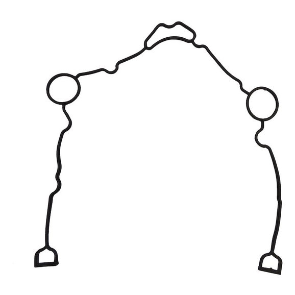 Crown Automotive Timing Cover Gasket Crown Automotive 5139933AB Timing Cover Gasket for 05-18 Jeep Grand Cherokee WK and 06-10 Commander XK with V8 Engine