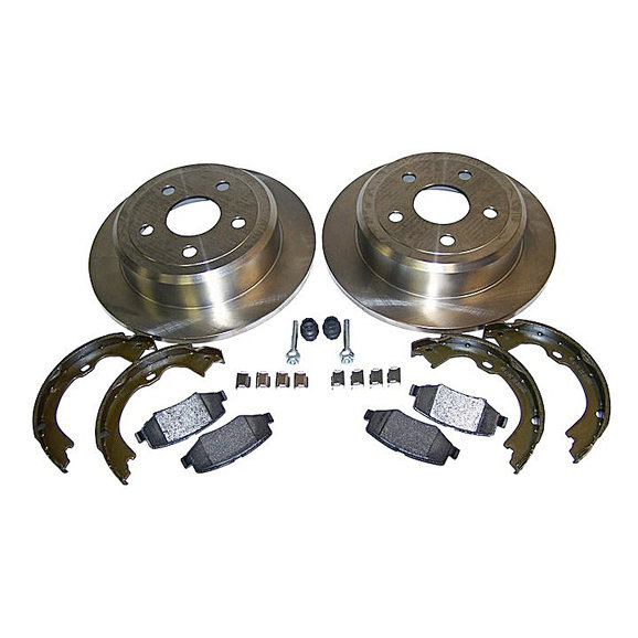 Crown Automotive Rear Disc Brake Service Kit Crown Automotive 52060147K Rear Disc Brake Service Kit for 07-18 Jeep Wrangler JK