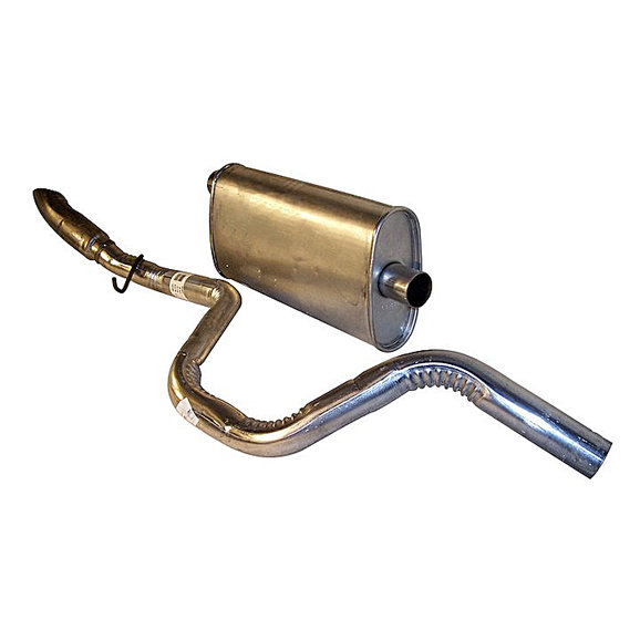 Crown Automotive Muffler & Tailpipe Crown Automotive 52101196 Muffler & Tailpipe for 96-98 Jeep Grand Cherokee ZJ with 4.0L or 5.2L Engine