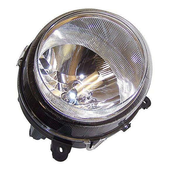 Crown Automotive Passenger Side Head Lamp Assembly Crown Automotive 5303842AB Passenger Side Head Lamp Assembly for 07-17 Jeep Patriot MK and 07-10 Compass MK