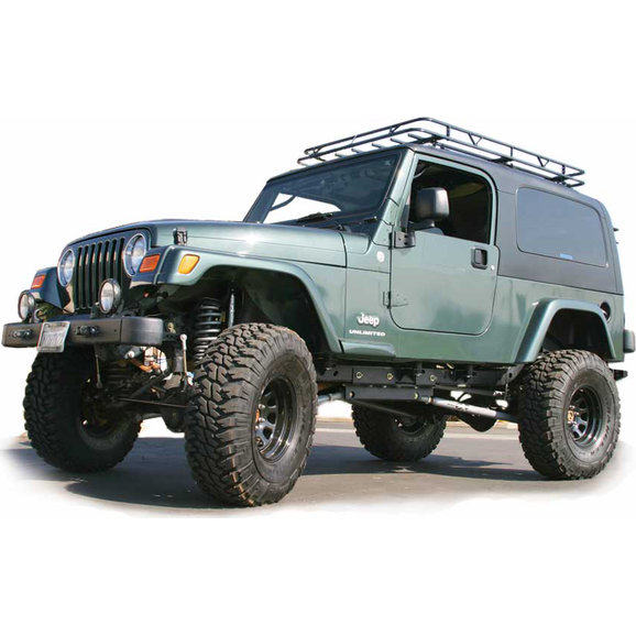 Garvin 61326 Off Road Series Track Rack for 04-06 Jeep Wrangler TJ  Unlimited with Hard Top | Quadratec