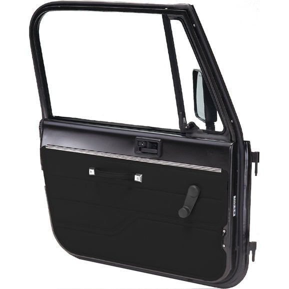 Seatz Manufacturing Interior Door Panel in Cinder Seatz Manufacturing 78680L-20V Interior Door Panel in Cinder for 82-95 Jeep CJ & Wrangler YJ Driver Side Full Steel Door