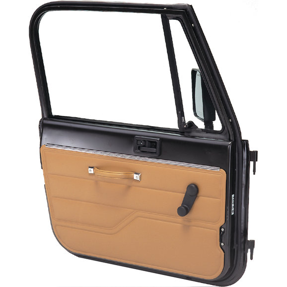 Seatz Manufacturing Driver Side Interior Door Panel in Spice Seatz Manufacturing 78680L-43V Driver Side Interior Door Panel in Spice for 82-95 Jeep CJ & Wrangler YJ with Full Steel Doors