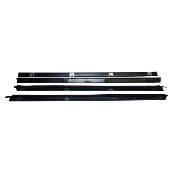 Crown Automotive Door Glass Weatherstrip Master Kit Crown Automotive 55024255MK Door Glass Weatherstrip Master Kit for 76-95 Jeep CJ and Wrangler YJ