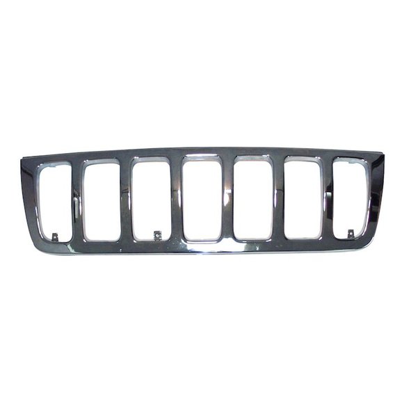 Crown Automotive Chrome Grille Crown Automotive 55155921AA Chrome Grille for 99-03 Jeep Grand Cherokee WJ