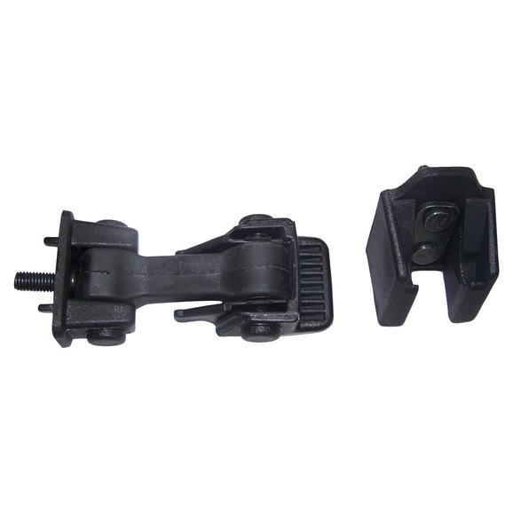 Crown Automotive Hood Catch Kit in Black Crown Automotive 55176636K Hood Catch Kit in Black for 97-06 Jeep Wrangler TJ