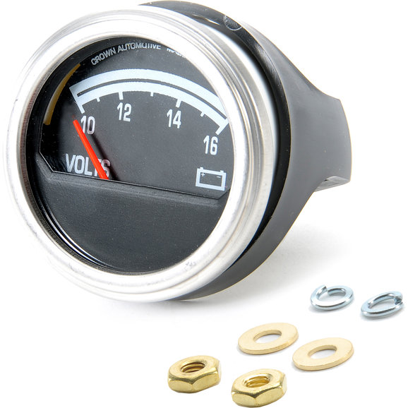 Crown Automotive Voltmeter Gauge Crown Automotive J8126659 Voltmeter Gauge for 76-86 Jeep CJ Series