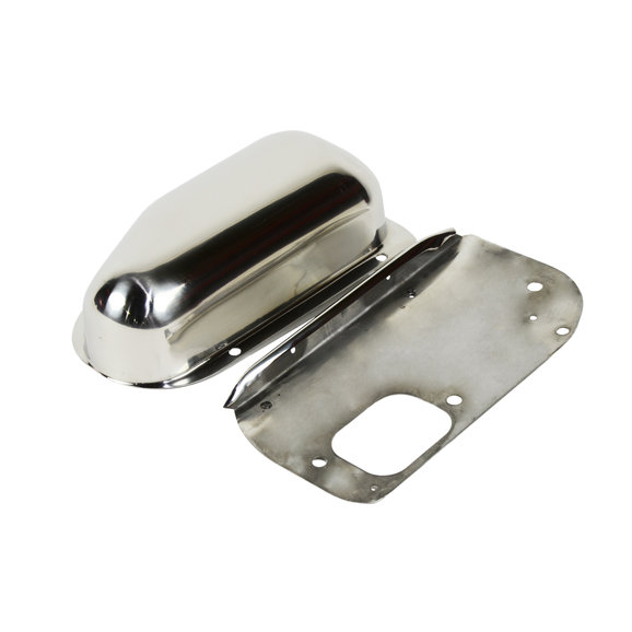 Kentrol Stainless Steel Wiper Motor Cover Kentrol 50459 Stainless Steel Wiper Motor Cover for 76-86 Jeep CJ