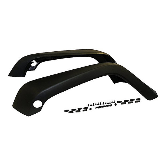 Crown Automotive Front Fender Flare Set Crown Automotive 5KFKFR Front Fender Flare Set for 07-18 Jeep Wrangler JK