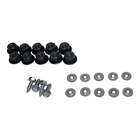 Crown Automotive Rear Fender Flare Hardware Kit  Crown Automotive 5AGRRKIT Rear Fender Flare Hardware Kit  for 84-96 Jeep Cherokee XJ