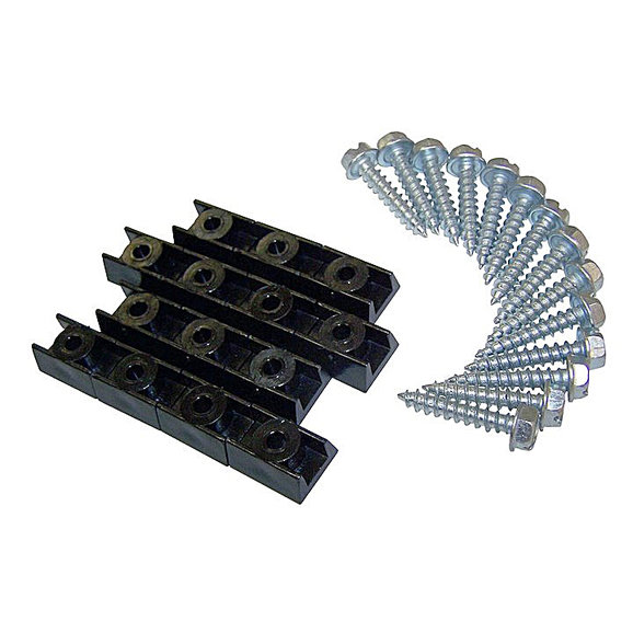 Crown Automotive Rear Fender Flare Hardware Kit Crown Automotive 5AHRRKIT Rear Fender Flare Hardware Kit for 87-95 Jeep Wrangler YJ