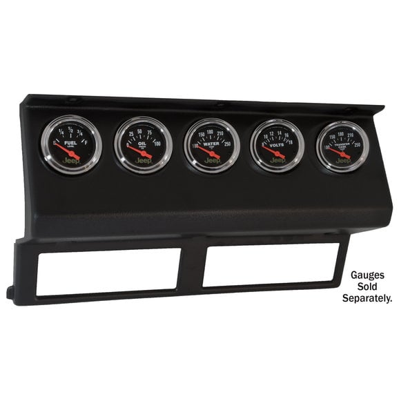 Gauge Works Center Gauge Pod Gauge Works 15218 Center Gauge Pod for 87-95 Jeep Wrangler YJ