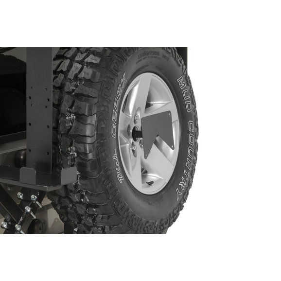 Rock Hard 4X4 License Plate Relocation Bracket Rock Hard 4X4 RH4007 License Plate Relocation Bracket for 76-18 Jeep CJ and Wrangler YJ, TJ & JK