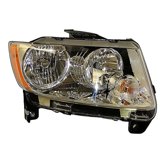 Crown Automotive Passenger Side Head Lamp Crown Automotive 68088868AA Passenger Side Head Lamp for 11-17 Jeep Compass MK