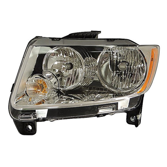 Crown Automotive Driver Side Head Lamp Crown Automotive 68088869AA Driver Side Head Lamp for 11-17 Jeep Compass MK