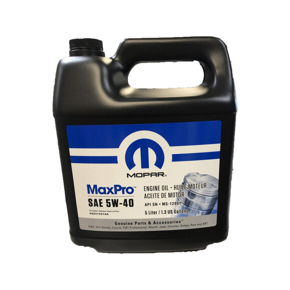 Mopar 5W40 Engine Oil Mopar 68171006PB 5W40 Engine Oil For Jeep Vehicles