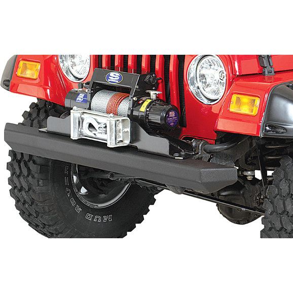 Rugged Ridge Classic Rock Bumper Front in Textured Black Rugged Ridge 11502.20 Classic Rock Bumper Front in Textured Black for 87-06 Jeep Wrangler YJ, TJ & Unlimited