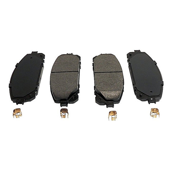 Crown Automotive Front Brake Pad Set Crown Automotive 68227573AD Front Brake Pad Set for 14-18 Jeep Cherokee KL with Heavy Duty Brakes